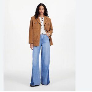 NWOT Wide-Sweep Jeans in Parson Wash: Airy Denim Edition sz33